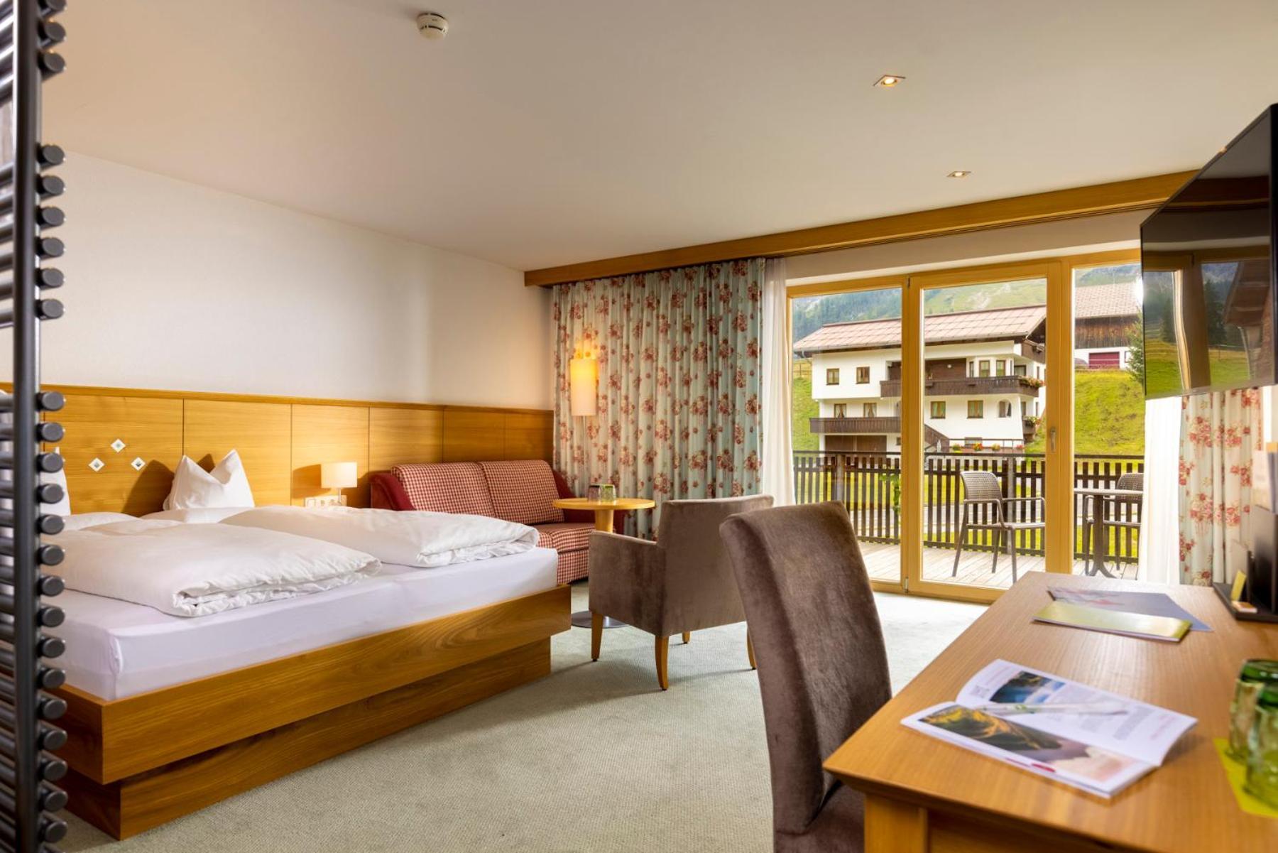 Hotel Walserberg Warth  Oda fotoğraf